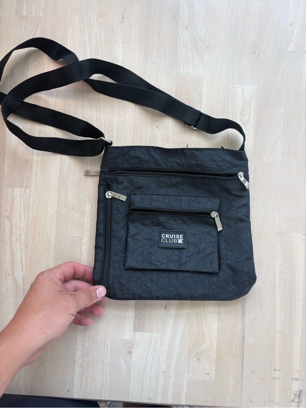 Black Crossbody Bag for Men